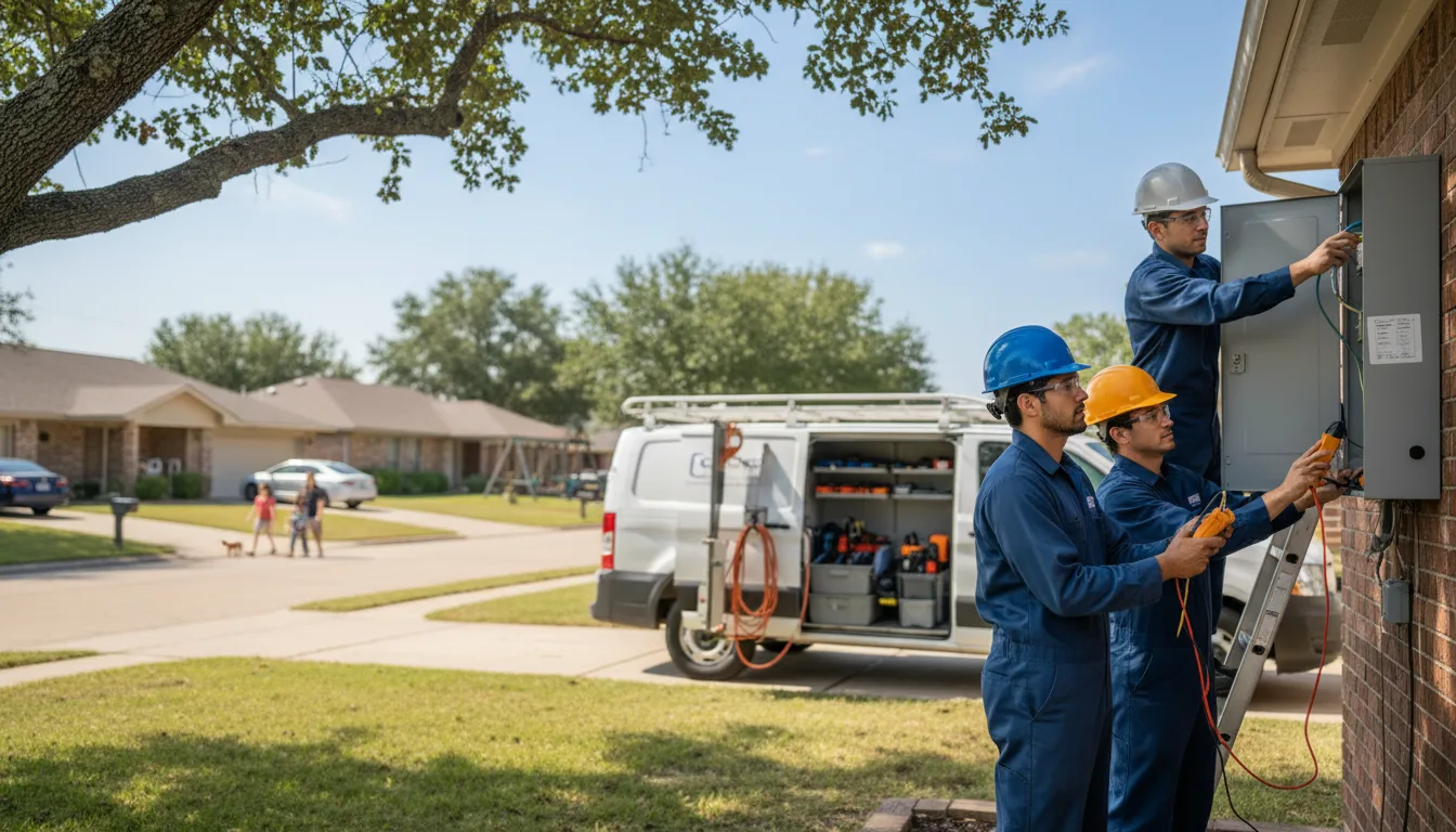 Certified electrician providing emergency electrical services in Register, GA